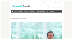 Desktop Screenshot of homeopatiagranada.com