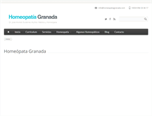 Tablet Screenshot of homeopatiagranada.com